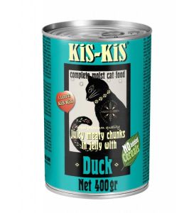 Konzerva pro kočky - KiS-KiS kachna, 400 g