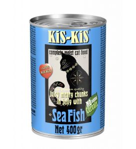 Konzerva pro kočky - KiS-KiS mořská ryba, 400 g