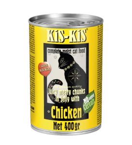 Konzerva pro kočky - KiS-KiS kuřecí, 400 g